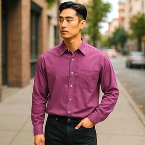 John W. Nordstrom Men’s Dress Shirt Long Sleeve Button Down 18x35 (2XL)